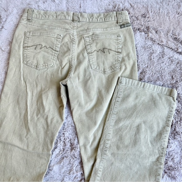 Columbia Cream Corduroy Straight/Bootcut Mid Rise Jeans - Picture 3 of 4